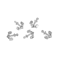 Charms Argent Lisse Charm - Ancre 8 mm