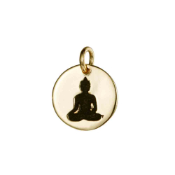 Charm Plata Lisa Charm Plata 10mm - Buddha