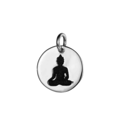 Charms Argent Lisse Charm Argent 10 mm - Bouddha