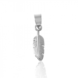 Silver Charms Silver Charm - Feather 10mm