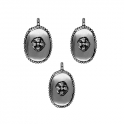 Silver Charms Silver Charm - Oval 14*9mm