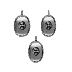 Silver Charms Silver Charm - Oval 14*9mm