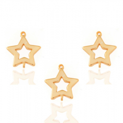 Silver Charms Silver Charm - Star 9*9mm