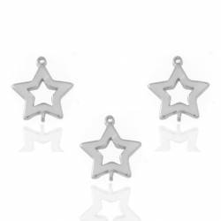 Silver Charms Silver Charm - Star 9*9mm