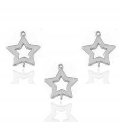 Charm Plata Lisa Charm Plata - Estrella 9*9mm