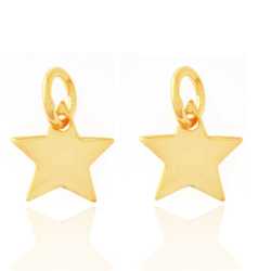 Charm Plata Lisa Charm - Estrella 11mm