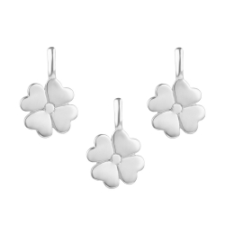 Charms Argent Lisse Charm Argent - Fleur 13 mm