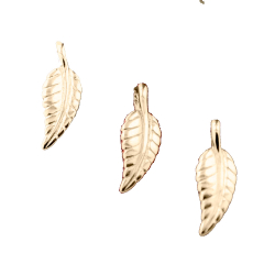 Silver Charms Silver Charm - Feather 11mm