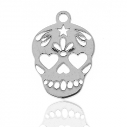 Silver Charms Charm - Skull 12*10mm