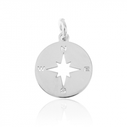 Silver Charms Charm - Compass Rose - 12mm
