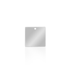 Charms Argent Lisse Chasrm Lisse - Carré 10x10 mm