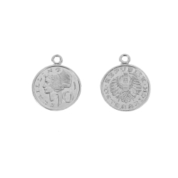 Silver Charms Charm - Shilling Austria - 12mm