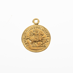 Charm Plata Lisa Charm - Moneda Romana - 12mm