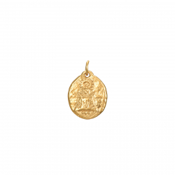 Steel Charms Steel Charm - Our Lady of Covadonga - 9 * 11 mm - Color Gold