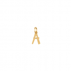 Charm Plata Lisa Charm - Letra - 10mm