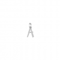 Charm Plata Lisa Charm - Letra - 10mm