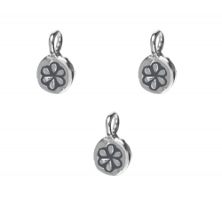 Charm Plata Lisa Charm Flor - 4.7mm