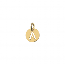 Silver Charms Charm - Letter  8mm - Gold Plated