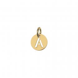  Charm - Letter  8mm - Gold Plated