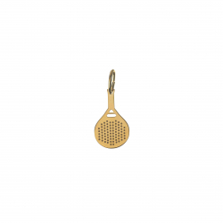 Silver Charms Charm - Padel Rackets - 20 * 11 mm - Gold Plated and Rhodium Silver
