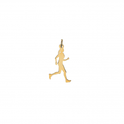Silver Charms Charm - Jogging - 20 mm - Gold Plated and Rhodium Silver