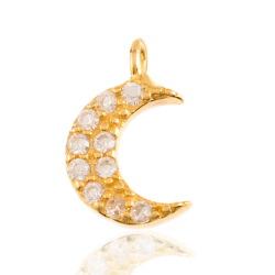 Charm Plata Circonita Charm Circonita - Luna 7*5mm