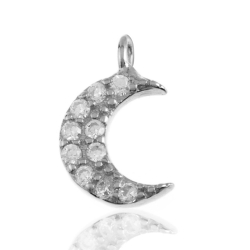 Charm Plata Circonita Charm Circonita - Luna 7*5mm