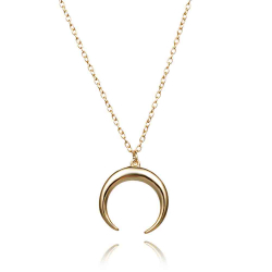 Colliers Argent Lisse Collier Argent - Lune