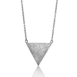 Colliers Argent Lisse Collier Argent - Triangle