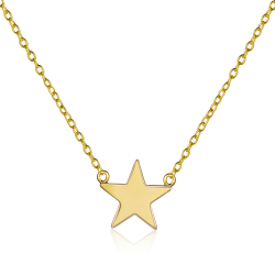 Silver Necklaces Star Necklace - 11mm