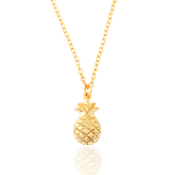 Colliers Argent Lisse Collier Argent - Ananas