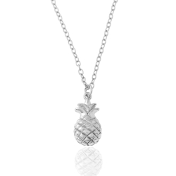 Colliers Argent Lisse Collier Argent - Ananas