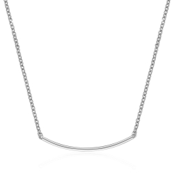 Colliers Argent Lisse Collier Argent - Tube