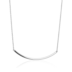 Colliers Argent Lisse Collier Argent - Tube