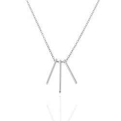 Colliers Argent Lisse Collier Argent - Barrettes