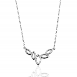 Silver Necklaces Leaves Necklace - 22mm