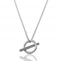 Colliers Argent Lisse Collier Argent - Cercle