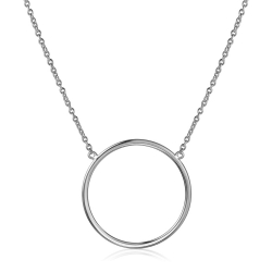 Colliers Argent Lisse Collier Argent - Cercle