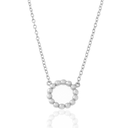 Colliers Argent Lisse Collier Argent - Billes