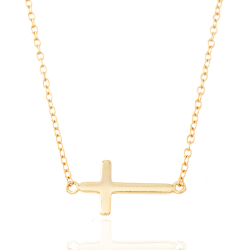  Silver Necklace - Cross