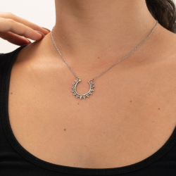 Silver Necklaces Balls Necklace -  38 + 4 cm