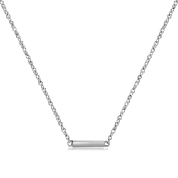 Colliers Argent Lisse Collier Argent - Barrette