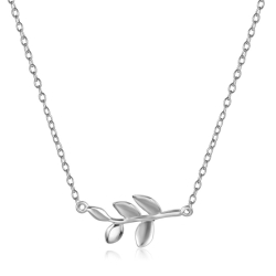 Silver Necklaces Silver Necklace - Leaves