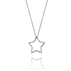 Collar Plata Lisa Collar - Estrella