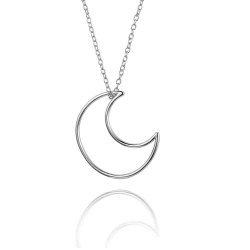 Silver Necklaces Silver Necklace - Moon