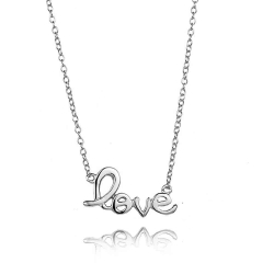 Silver Necklaces Silver Necklace - Love