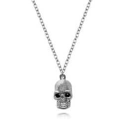 Colliers Argent Lisse Collier Argent - Tête de mort