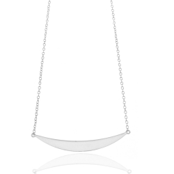 Silver Necklaces Necklace-Moon