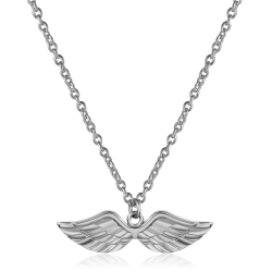 Colliers Argent Lisse Collier Argent - Ailes