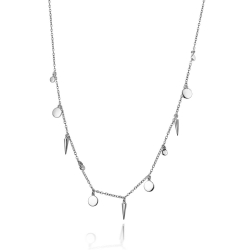 Halsketten Glattes Silber Halskette Silber - Choker